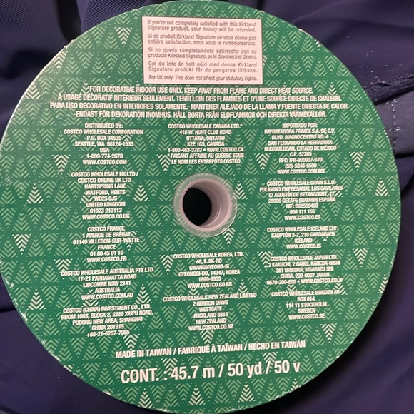 White Wire-Edged Ribbon - Picture 6 of 6